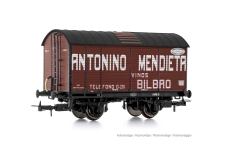 Electrotren HE6060 - H0 - Gedeckter Güterwagen Antonio Mendieta - Vinos Bilbao, NORTE, Ep. III